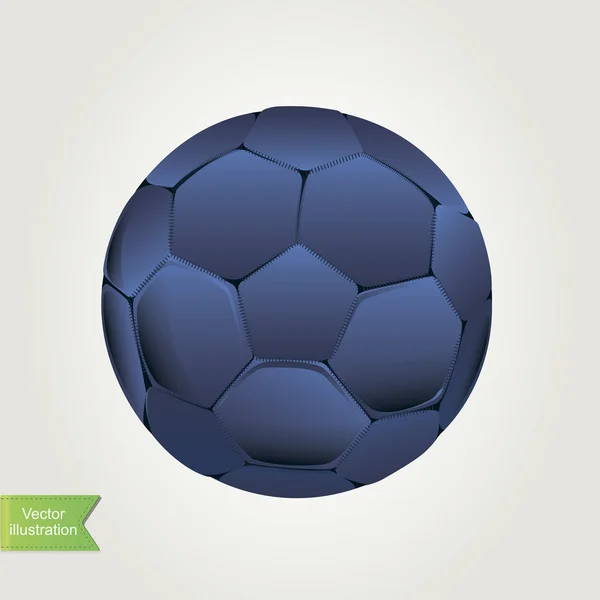 Balón de fútbol, aislado. Ilustración vectorial . — Archivo Imágenes Vectoriales