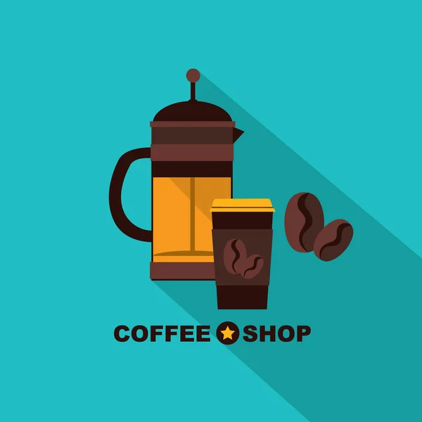 Coffee icon menu. — Stock Vector