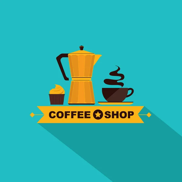 Coffee icon menu. — Stock Vector