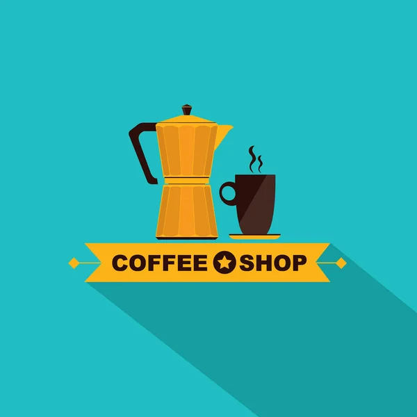 Menu icône café . — Image vectorielle