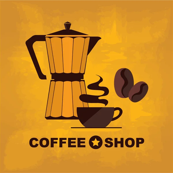 Coffee icon menu. — Stock Vector
