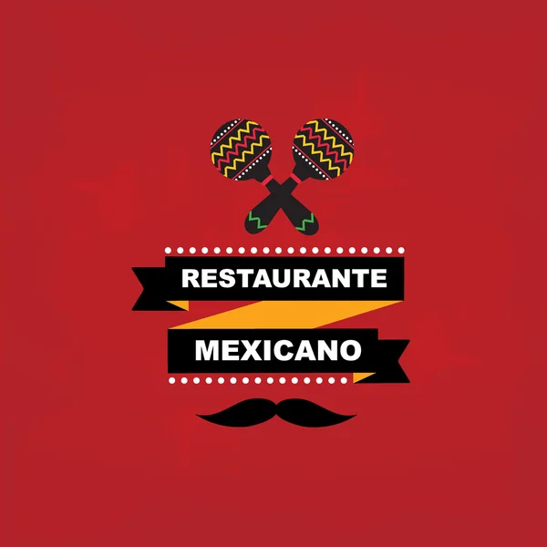 Mexicaanse café menu — Stockvector