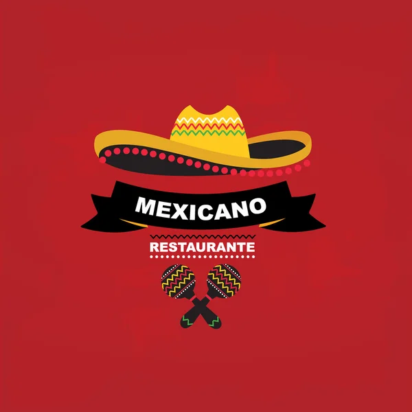 Mexicaanse café menu — Stockvector