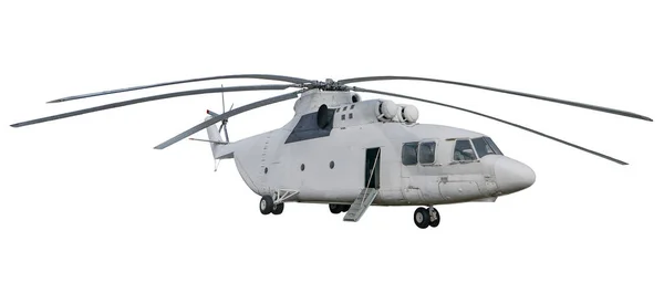 Military Helicopter Soviet Multi Purpose Transport Heli Mi26 Isolated White — Stock Photo, Image