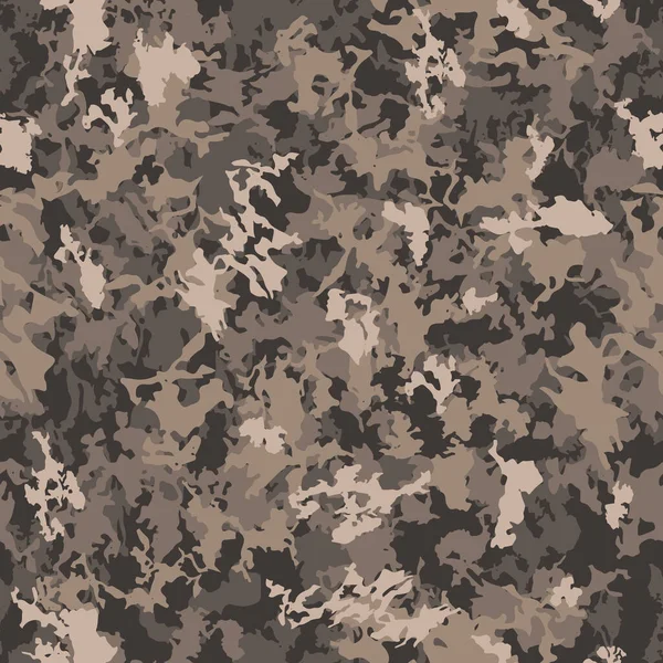 Vector Camouflage Seamless Classic Pattern Abstract Hunting Military Camo Endless — Stok Vektör