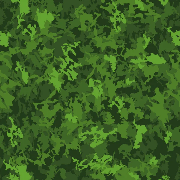 矢量伪装无缝经典图案 摘要狩猎军用迷彩无尽质感 卡其绿橄榄现代插图 — 图库矢量图片
