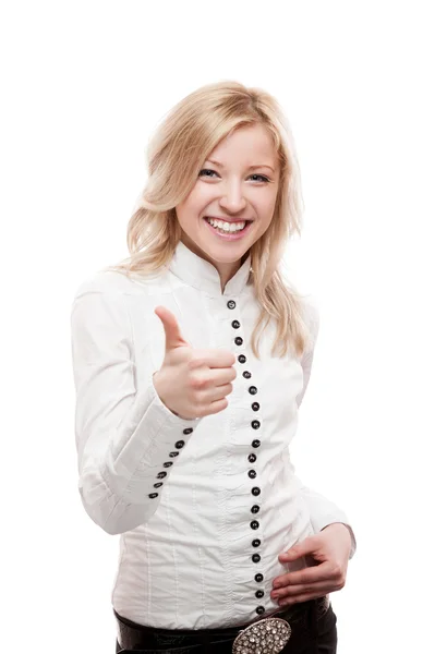 Young smiling business woman — Stock Photo, Image