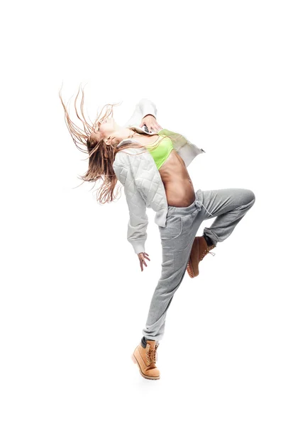 Flicka hip-hop dansare — Stockfoto