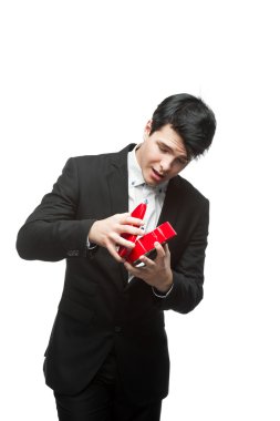 Sevgililer Günü'nde genç komik iş adamı