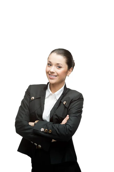 Sonriente joven mujer de negocios — Foto de Stock