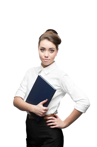 Young smiling business woman — Stock Photo, Image