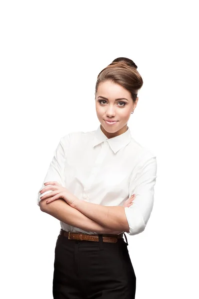 Young smiling business woman — Stock Photo, Image