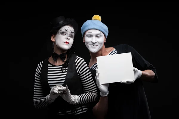 Funny mimes — Stock Photo, Image