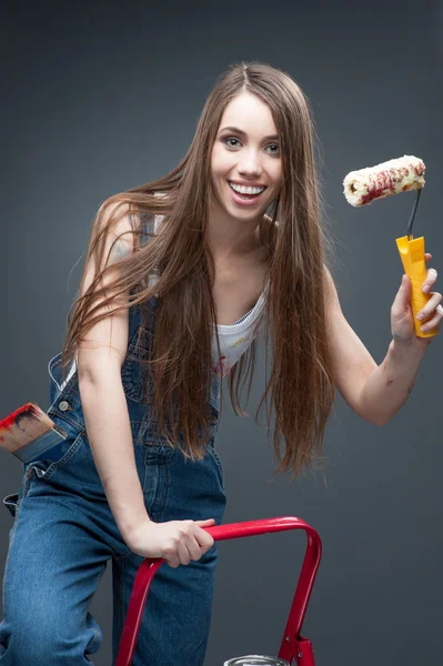 Glücklicher Maler — Stockfoto