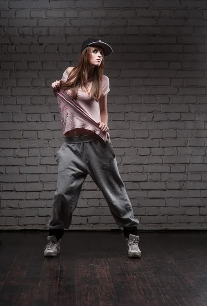 Female hip-hop dancer — Stock Photo, Image