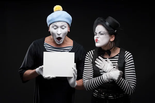 Funny mimes — Stock Photo, Image