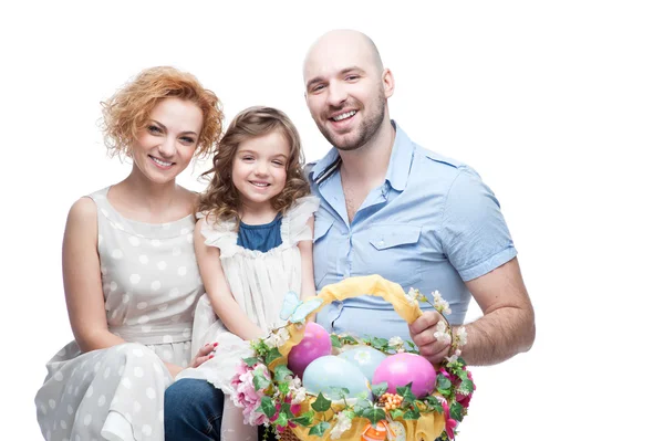 Happy casual family Stock Image