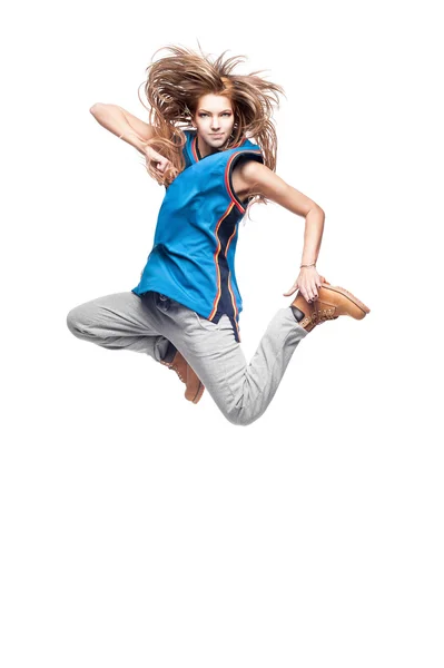 Hip-hop woman dancing — Stock Photo, Image