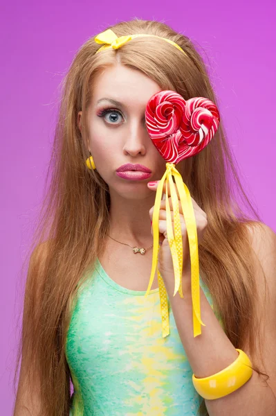 Atrakcyjny żywe candy girl — Zdjęcie stockowe