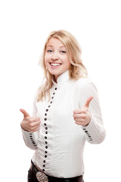 Young smiling business woman — Stock Photo, Image