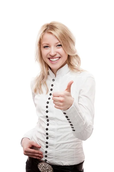 Young smiling business woman — Stock Photo, Image