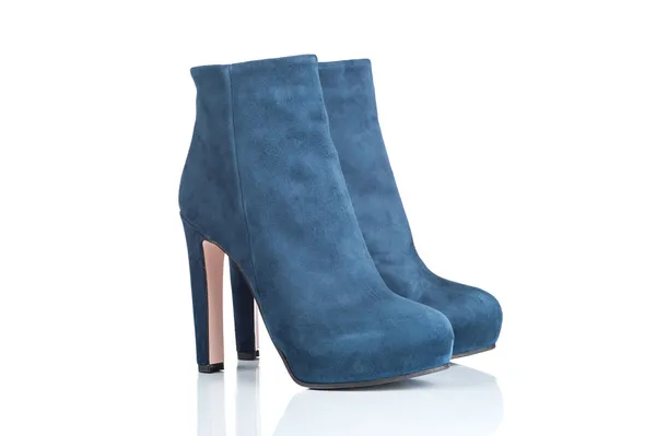 Pair of female high heel boots — Stock Photo, Image