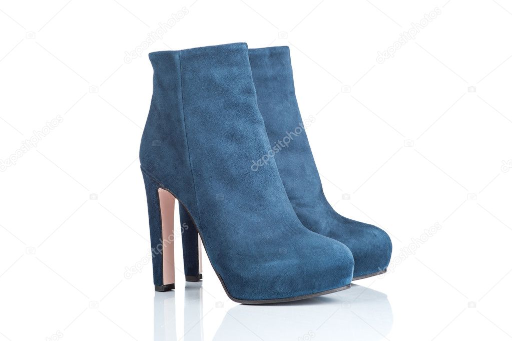 pair of female high heel boots