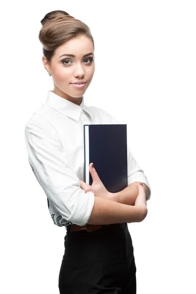 Joven mujer de negocios sonriente — Foto de Stock