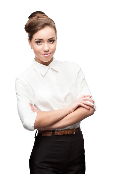 Young smiling business woman — Stock Photo, Image