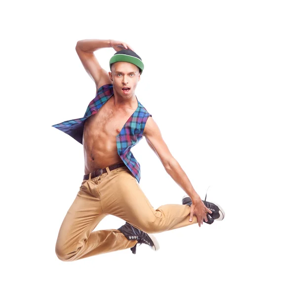 Danseuse hip-hop masculine — Photo