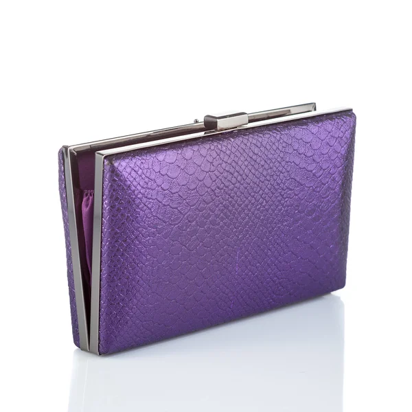 Purple female clutch — Stock Photo, Image