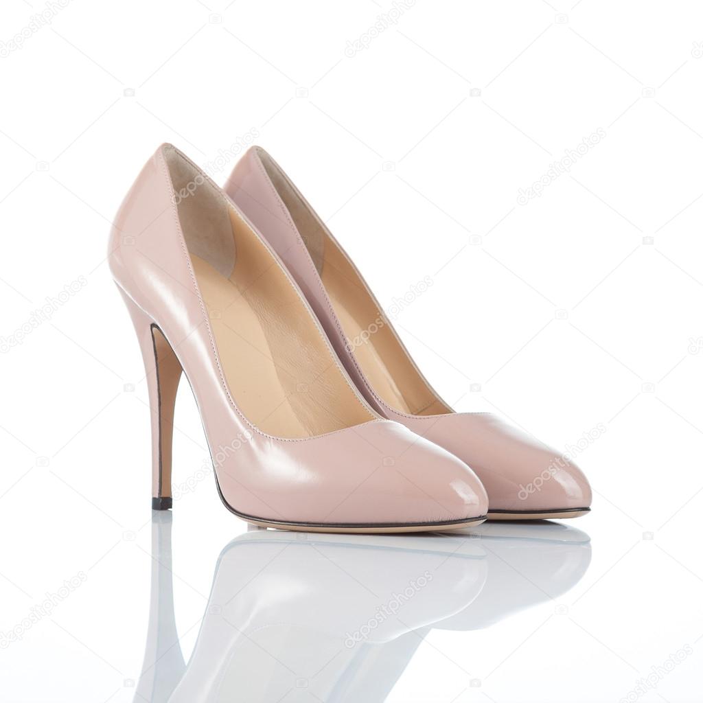 pair of female high heel shoes