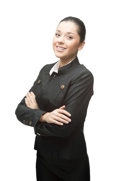 Mujer de negocios sonriente — Foto de Stock