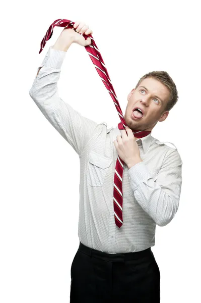 Art of tie a tie — Stock Photo, Image