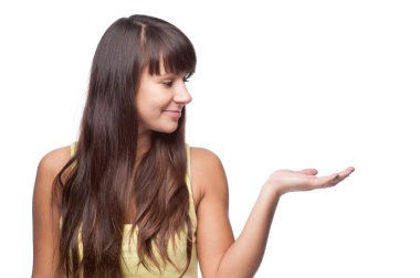 Kız boş alan işaret