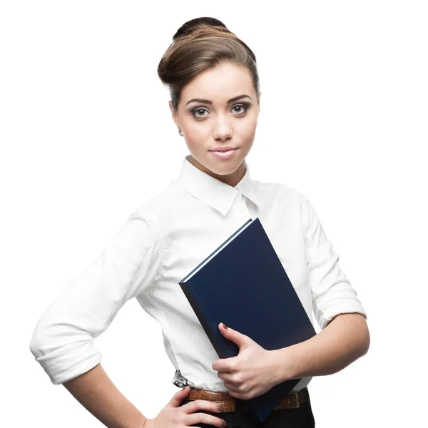 Young smiling business woman — Stock Photo, Image