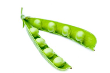 Açık yeşil bezelye pod