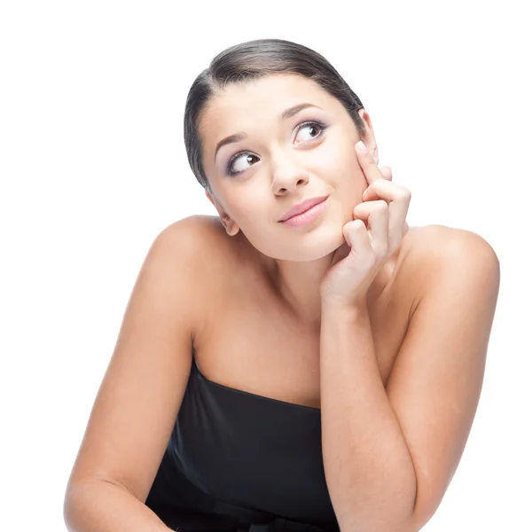 Cheerful brunette woman — Stock Photo, Image