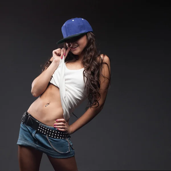 Flicka hip-hop dansare — Stockfoto