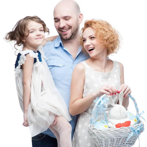 Familia casual feliz — Foto de Stock