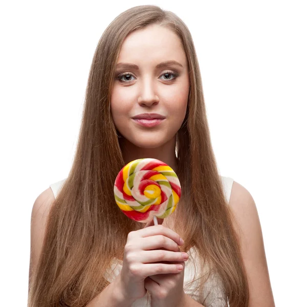 Meisje met de lolly — Stockfoto