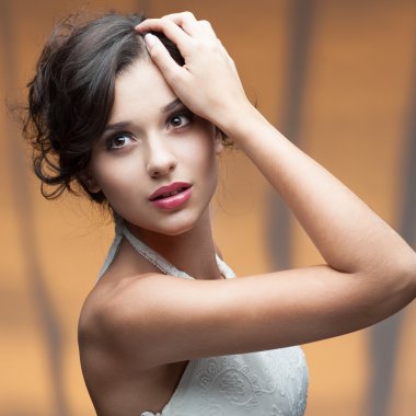 şehvetli genç kadın