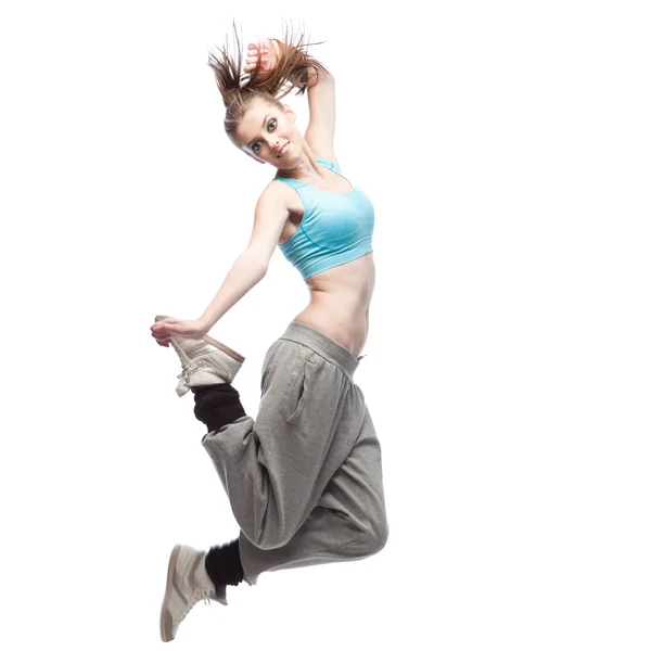 Dziewczyna tancerz hip-hopu — Zdjęcie stockowe