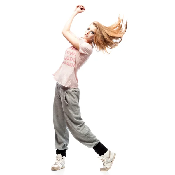 Girl hip-hop dancer — Stock Photo, Image