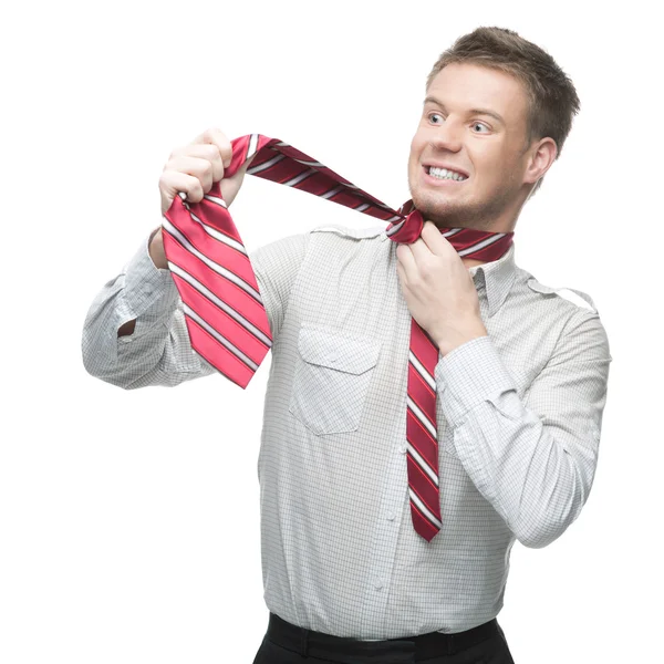 Art of tie a tie — Stock Photo, Image