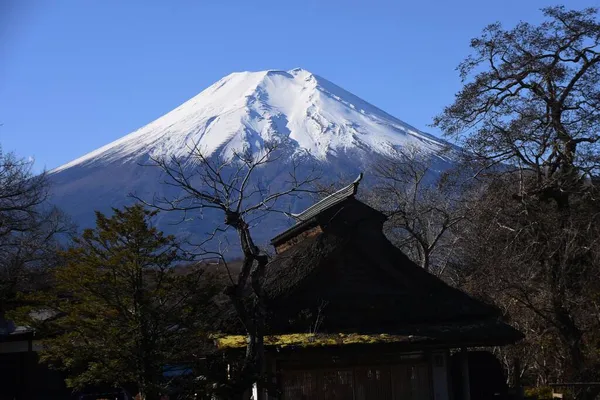 Fuji Ist Der Höchste Aktive Vulkan Japans Und Ein Symbol — Stockfoto