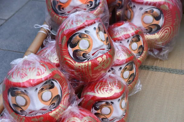 Daruma Amado Por Los Japoneses Como Talismán Considera Símbolo Perseverancia —  Fotos de Stock