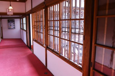 Japonya 'nın tarihi turistik yerleri. Numazu İmparatorluk Villa Anıt Parkı. 1893 'te Numazu şehri Shizuoka' da İmparator Taisho için bir dinlenme yeri olarak inşa edildi..