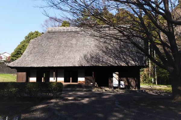 Das Reetdachhaus Eines Wohlhabenden Bauern Das 1804 Während Der Edo — Stockfoto
