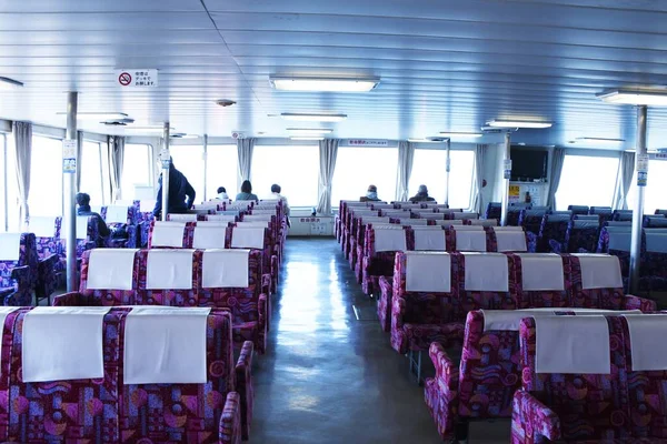 Viaje Turístico Ferry Japón Crucero Minutos Desde Puerto Kurihama Prefectura — Foto de Stock